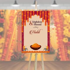 Welcome Board- Haldi