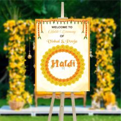 Welcome Board-Haldi2