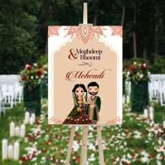Welcome Board-Mehandi